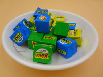 Large Sugar Cubes / Cube Shaped Candy Crispy Feeling Green Snack Foods