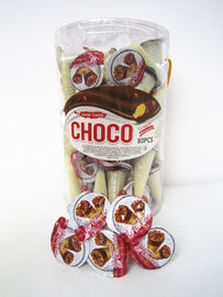 Crispy Delicous Wafer Biscuit Chocolate Chips Cookies with PVC Bottle Packing