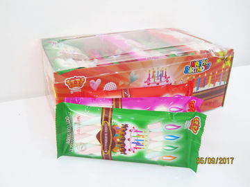 Happy Birthday Candle Marshmallow Candy / 11g /4 Pcs In One Bag Twist Cotton Candy